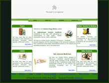 Tablet Screenshot of homeodrugstores.com
